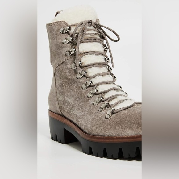 👢Jeffrey Campbell Women's Culvert Sherpa Cozy Winter Combat Boots - Picture 2 of 6